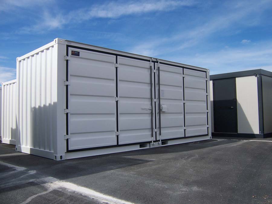 Container de stockage 20 pieds Open Side - Blanc – Image 7