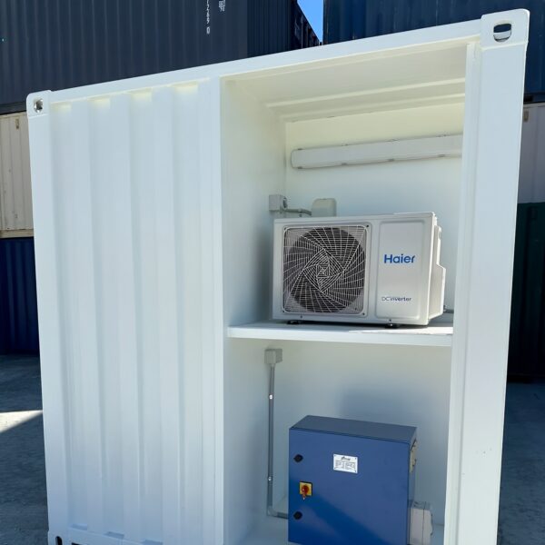Container 10 Pieds Blanc Modifié avec Climatisation – Image 4