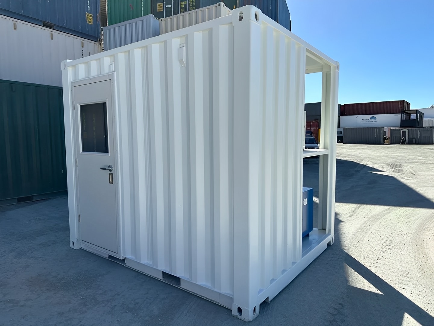 Container 10 Pieds Blanc Modifié avec Climatisation